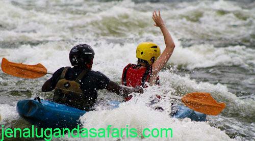 Kayaking in Uganda with Jenal